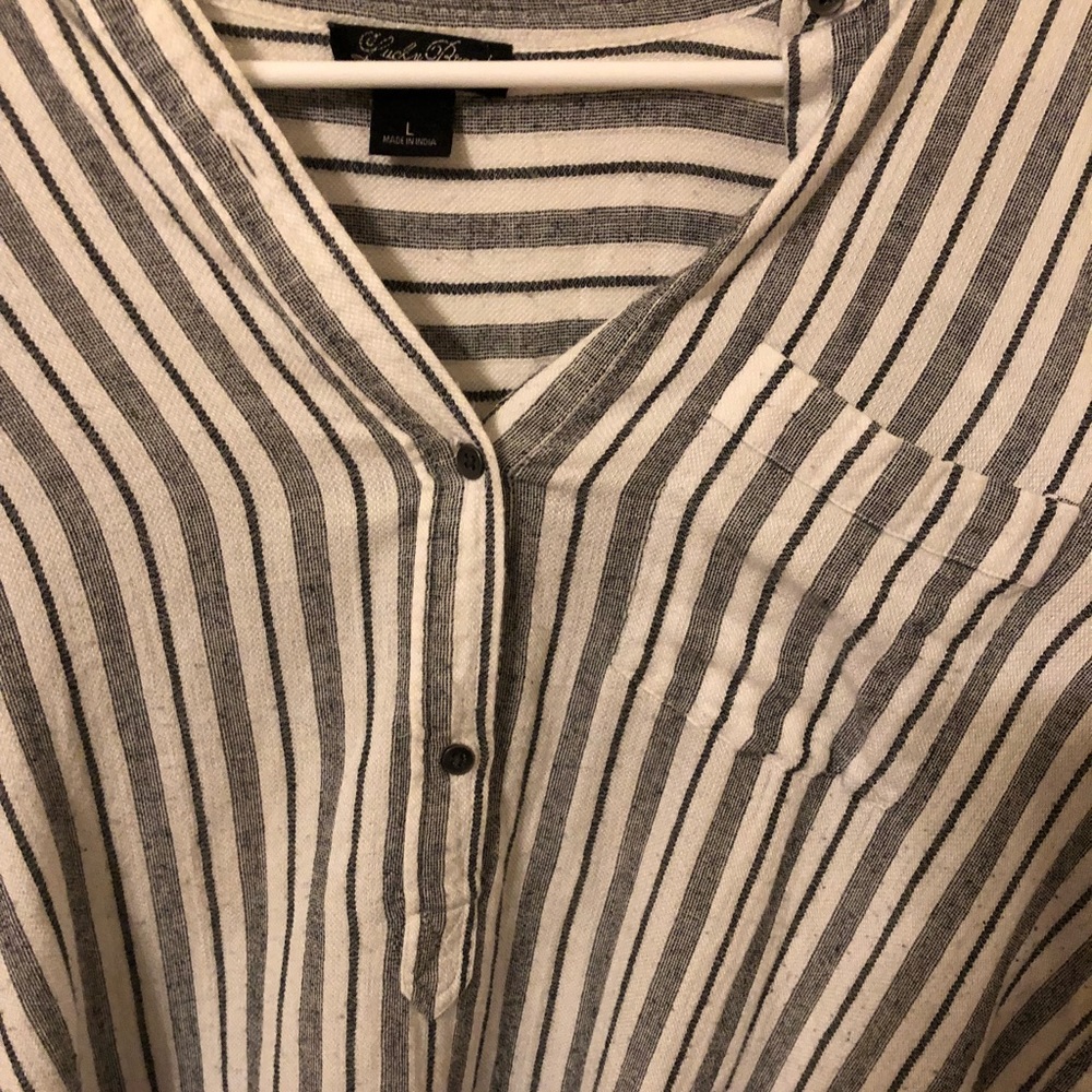 Lucky Brand Striped Long Sleeve - Picture 6 of 8